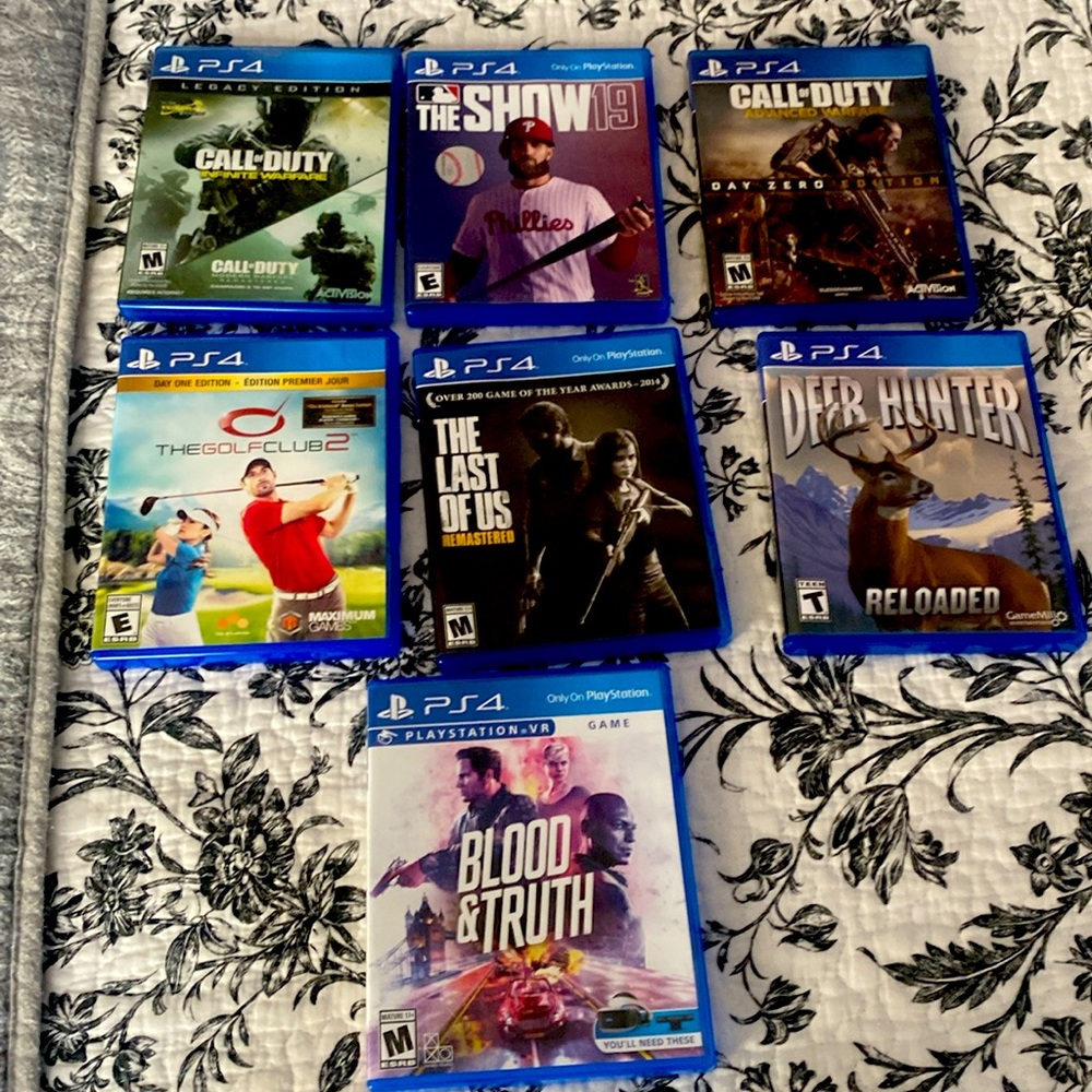 Play station 4 video games